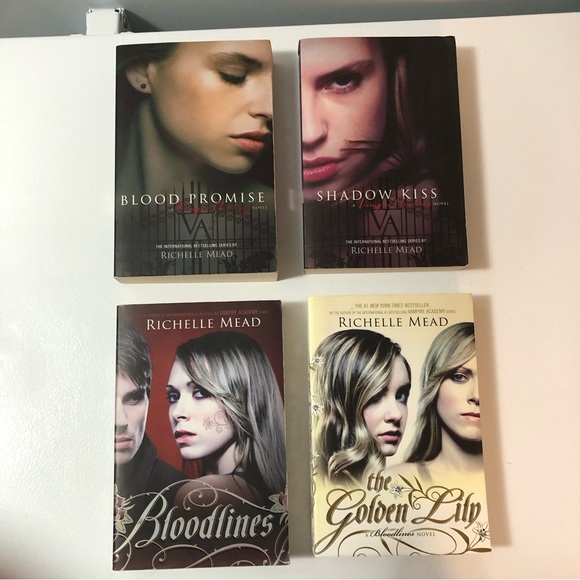Richelle Mead Books Vampire Academy Shadow Kiss, Blood Promise & Bloodlines Lily - Picture 1 of 13